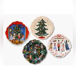 Rifle Paper Co SET/4 NUTCRACKER Plates
